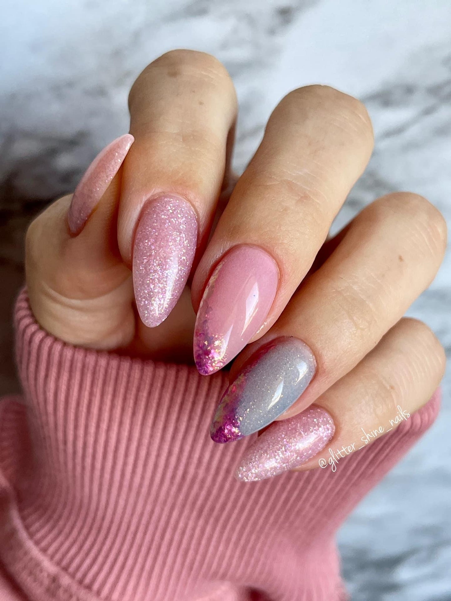 Pink Rainbow Flakes
