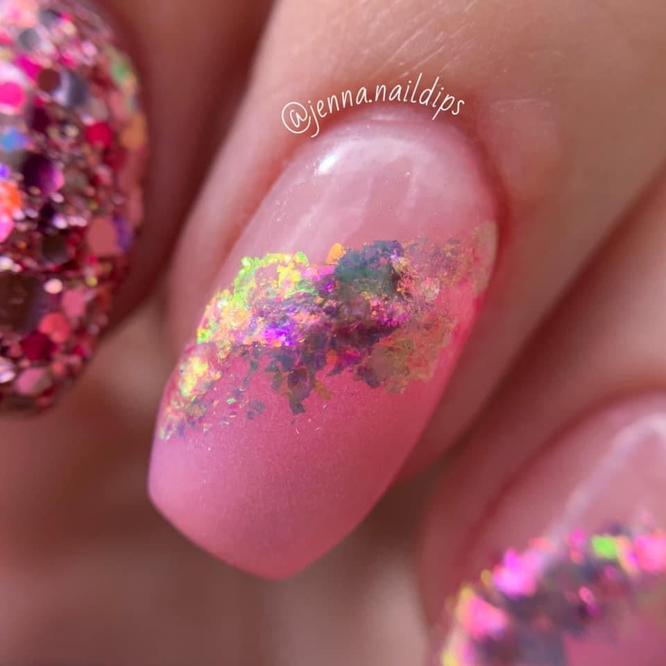 Pink Rainbow Flakes